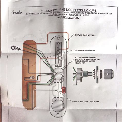 Fender N3 Noiseless Wiring Diagram