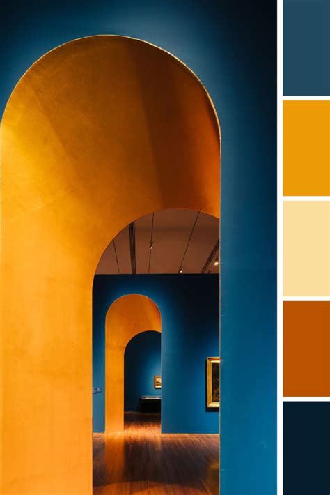 an orange and blue color scheme is shown