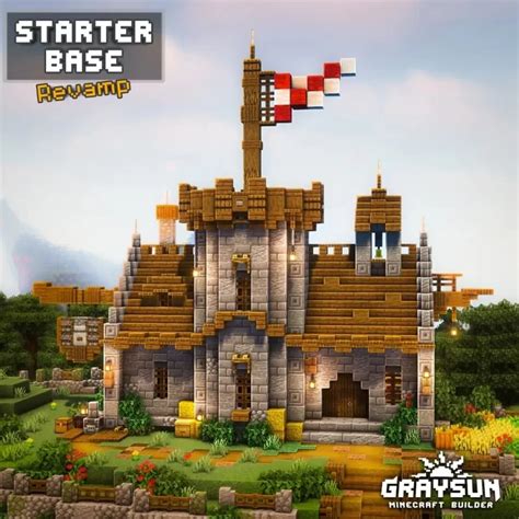 Starter Castle Base | World download / Schematic / Litematica Minecraft Map