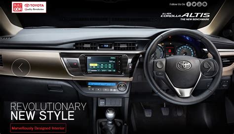 2014 Toyota Corolla Altis Dashboard