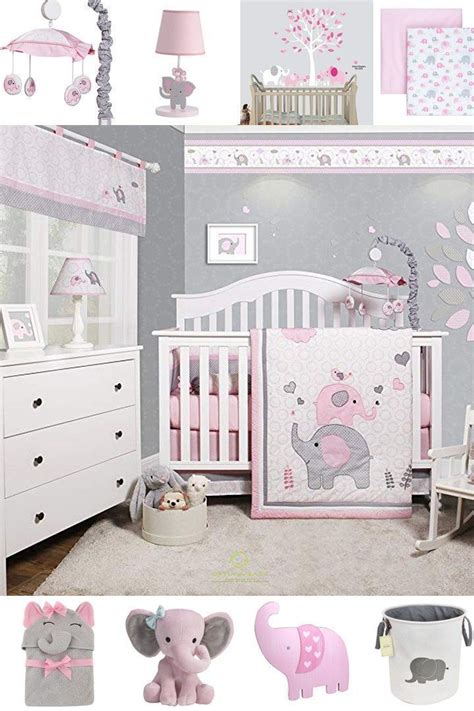 pink elephant nursery ideas - animal nursery - girl nursery theme - amorecraftylife.com #baby ...