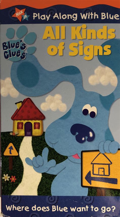 Blue's Clues All Kinds Of Signs(VHS 2000)NICK Jr W Marlee Matlin-RARE ...