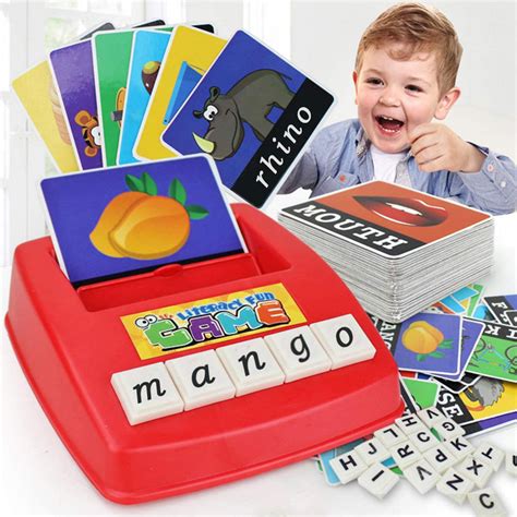 LELINTA English Matching Letter Game Cartoon Educational Spelling Words Toy & Increases Memory ...