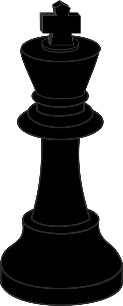 Chess piece, black king | Clip art, Free clip art, Chess