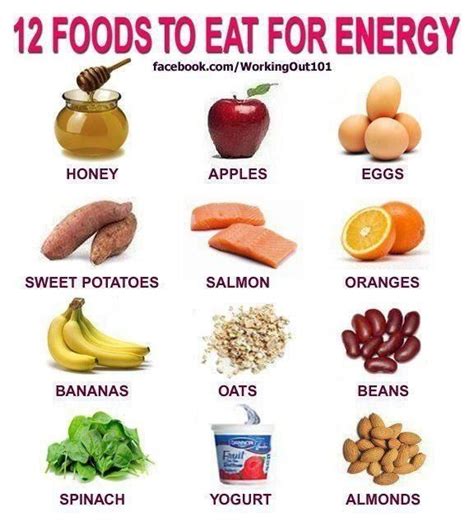 12 Foods For Energy | Eat for energy, Energy boosting foods, Energy foods