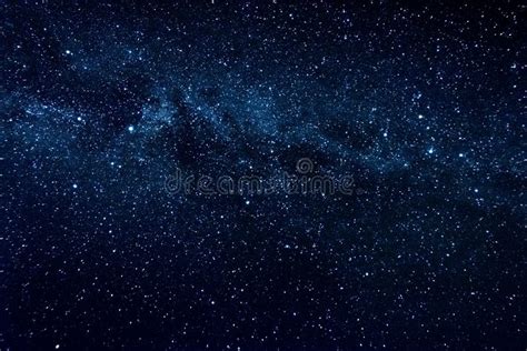 Clear Night Sky with Milky Way and Huge Amount of Stars. Stock Photo - Image of amazement ...