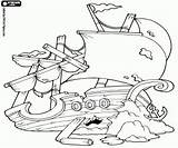 A shipwreck Stranded ship coloring Page Printable Game sketch template