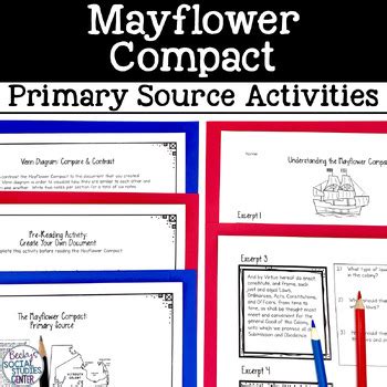 Mayflower Compact: Primary Source Activity by Becky's Social Studies Center