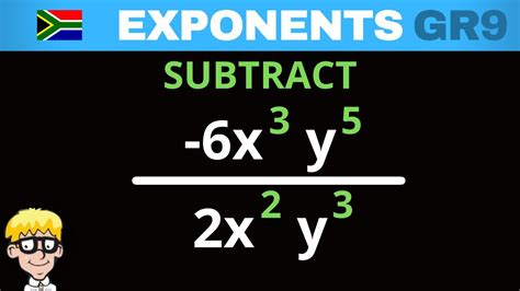 Grade 9 Exponents: Subtraction Rule - YouTube