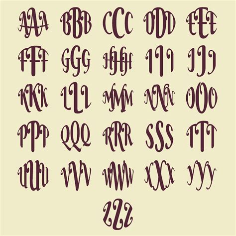 Svg Round Monogram Font SVG DXF EPS Swash Elegant Curly - Etsy