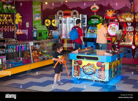 Arcade, Amusement Park, Santa Cruz, California, United States of America Stock Photo - Alamy