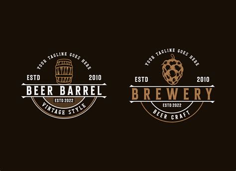 Beer craft creative logo design template. 21842616 Vector Art at Vecteezy