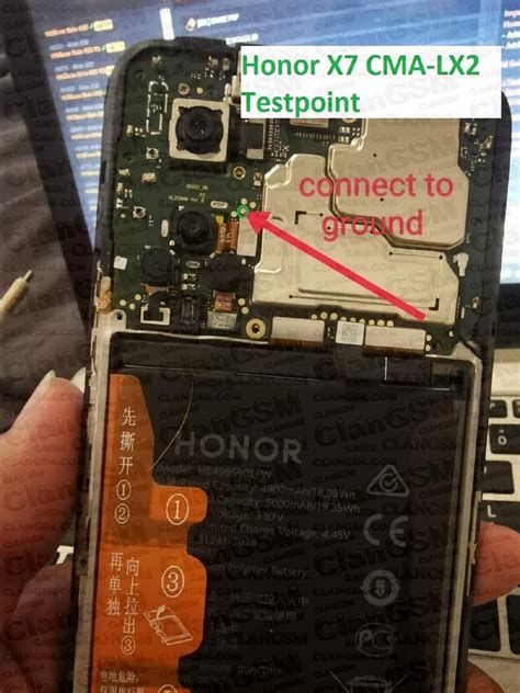 Reset FRP HONOR X7 CMA LX3 Test Point // Frp Qualcomm