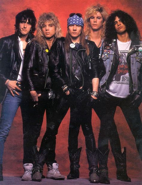 Guns N' Roses ( Izzy Stradlin, Steven Adler, Axl Rose, Duff McKagan ...