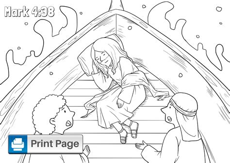 Free Jesus Calms the Storm Coloring Pages (Printable PDFs) – ConnectUS