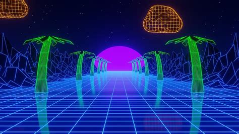 HD wallpaper: retrowave, vaporwave, synthwave, retro style, neon, 4K, grid | Wallpaper Flare