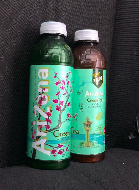 Green Arizona Green Tea bottle instead of the typical brown : r ...