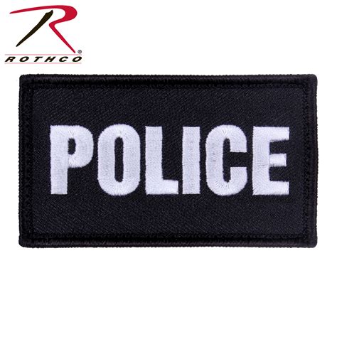 Rothco Police Patch with Hook Back