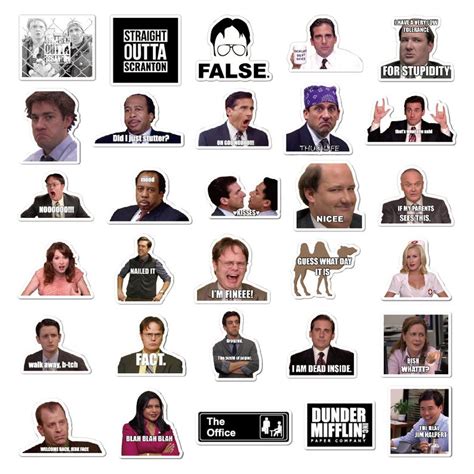 The Office Laptop Sticker Pack 30 PC USA Shipped | Etsy | The office stickers, Office stickers ...