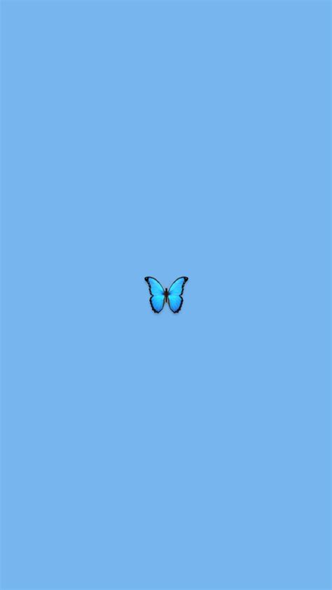 Aesthetic Blue Butterfly Wallpaper Desktop - Download Free Mock-up