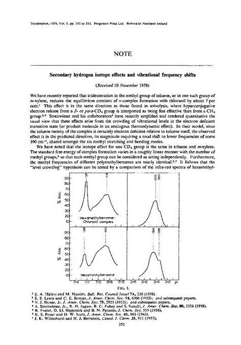 (PDF) Secondary hydrogen isotope effects and vibrational frequency shifts - DOKUMEN.TIPS