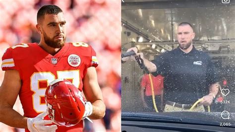 Super Bowl winner at a car wash? When Travis Kelce pulled surprise stunt