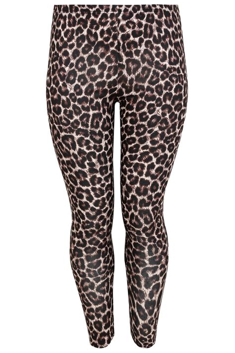 Multi Animal Print Leggings, Plus size 16 to 32