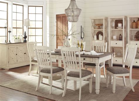 Bolanburg White and Gray Rectangular Dining Room Set from Ashley | Coleman Furniture