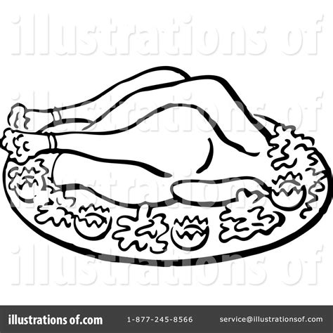 Roasted Chicken Clipart #1156688 - Illustration by BestVector