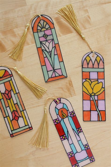 DIY Faux Stained Glass Bookmarks (& Printable!) — Entertain the Idea