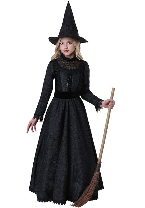 Deluxe Dark Witch Costume for Girls