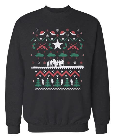 Military Ugly Christmas Sweater 100 - StirTshirt