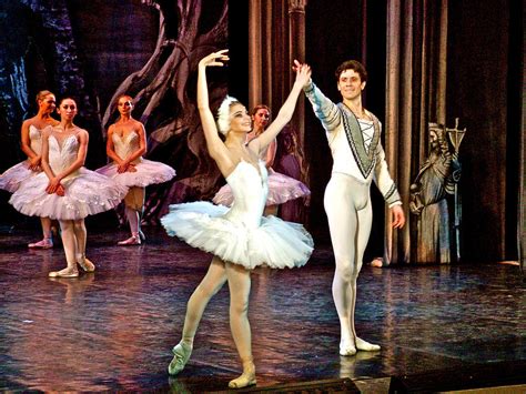 White Swan in Swan Lake Ballet in Hermitage Theatre in Saint Petersburg ...