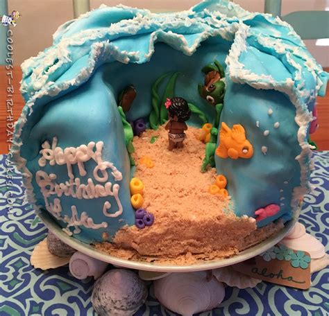 Cool Homemade Moana Cake | Moana cake, Moana birthday cake, Cool birthday cakes