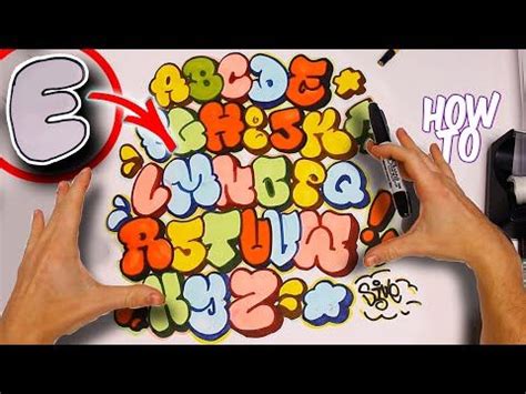 How To Draw Throwie Graffiti Letters Tutorial Basic To Advanced ...