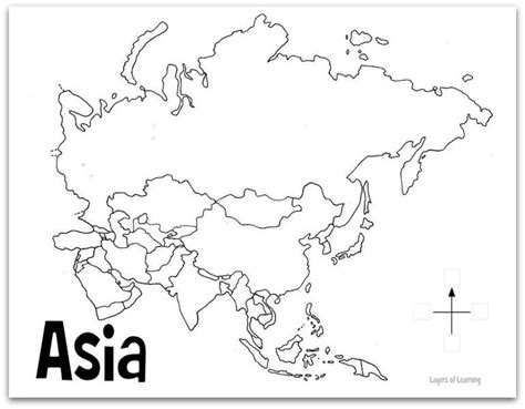 How To Draw Asia Continent