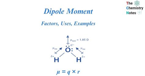 Dipole moment: Factors, Uses, Examples