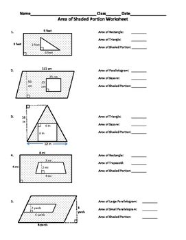 Area And Perimeter Worksheets For 6th Grade - Worksheets Joy