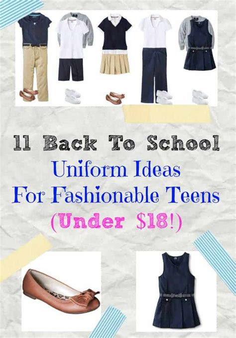 11 Back To School Uniform Ideas For Fashionable Teens