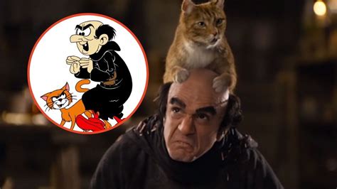 Historia real completa de Gargamel y su gato Azrael de Los Pitufos