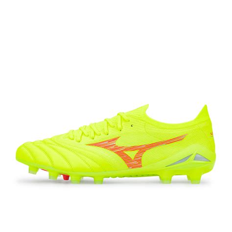 MIZUNO MORELIA NEO IV BETA JAPAN - SAFETY YELLOW/FIERY CORAL 2/GALAXY SILVER