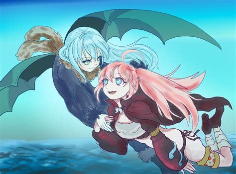 Rimuru Tempest # Milim Nava | Anime, Casais bonitos de anime, Casal anime