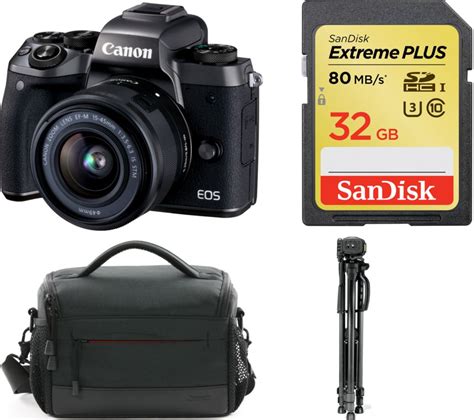 CANON EOS M5 Mirrorless Camera & Accessories Bundle Specs