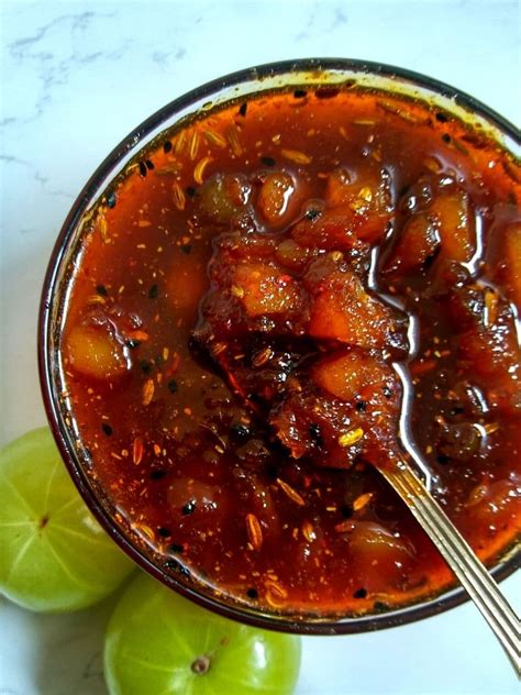 Sweet Amla Chutney Recipe | Amla Chutney - Spoons Of Flavor