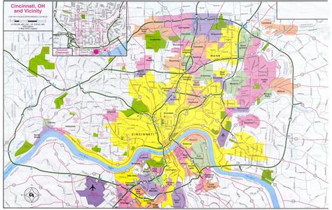 Printable Cincinnati Map Printable Maps | Maps Of Ohio