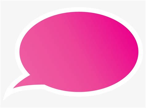 Download High Quality speech bubble transparent pink Transparent PNG ...