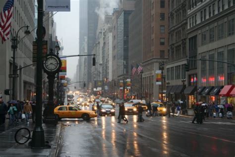 New york rain, New york city, City rain