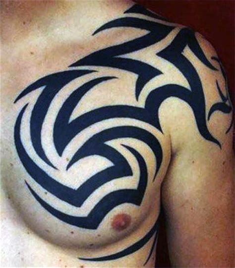 Chest Tattoo - Best Tribal Chest Tattoos ink idea for Men