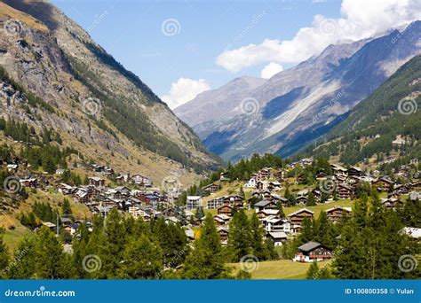 Zermatt Valley, Switzerland Stock Photo - Image of rocky, attraction: 100800358