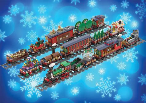 [MOC] Twelve Custom Cars for the 10254 Winter Holiday Train - LEGO Town - Eurobricks Forums ...